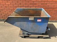 LNS Swarf Tipping Bin, Capacity 0.35m Cube, SWL 500kg