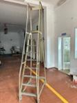 9 Step Rolling Ladder Platform